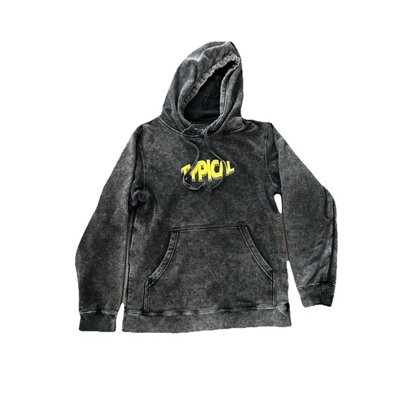 Unisex Independent Trading Co. TYPICAL Mineral Wash Black Pullover Hoodie S - Picture 1 of 5